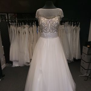 Formal, prom, bridal gown, white, Sz xlarge, new